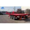 China Flatbed 12R22.5 Tire Container Semi Trailer For Cement Bag factory