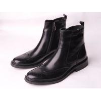 China Combat Boot Mens Leather Dress Boots Designer Web High Top Mens Ankle Combat Boots factory