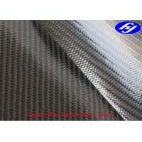 Quality TPU Coated Twill 3K Carbon Fiber Leather Fabric For Wallets / Bags for sale