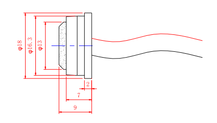 Submersible Air Flow Sensor measuring Airflow Rate on Flowmeter