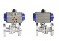 China 50mm Stainless Steel Flanged Ball Valves , PN16 Pneumatic Operated Ball Valve factory