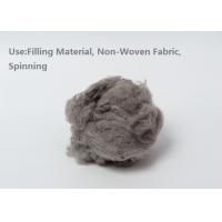 Quality Premium Grey Polyester Raw Material Dyed Recycled Polyester Staple Fiber ISO9001 for sale