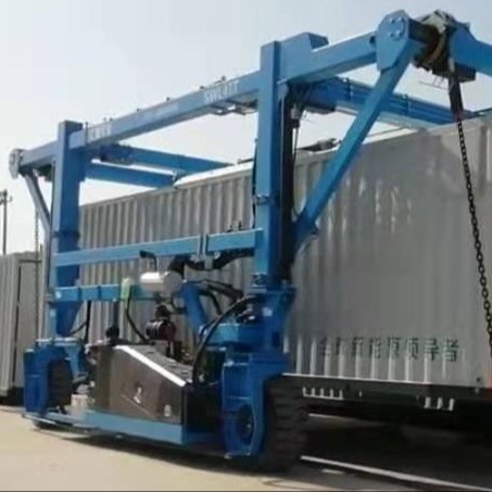 Quality Blue Industrial Straddle Carrier Manufacturer Easy Operate For Steel Products for sale