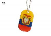 China Metal Material Military Style Dog Tags Personalized Epoxy Logo Printed factory