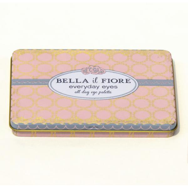 Quality Lovely Rectangular Tin Box containers Makeup Eye Shadow Palette for sale