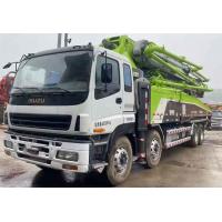 Quality Used Zoomlion Concrete Pump Truck 52M With Isuzu Chassis With Model 2014 for sale
