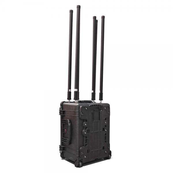 Quality 1200 Meters Jamming 6 Bands Portable Super High Power Anti Drone UAV Blocking for sale