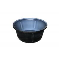China Double Color Rotomolding Plastic Cattle Drinking Troughs Round Plastic Stock Tank 80L factory
