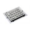 China Stainless Steel Industrial Keypad 18 Keys Matrix / USB Cable IP65 Waterproof factory