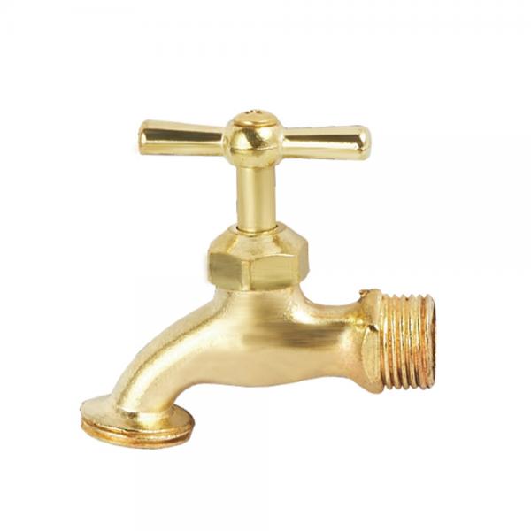 Quality Sanitary Zinc Alloy Brass Bibcock Valve Euro Type For Washing Machine for sale