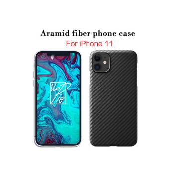 Quality Ultra thin Aramid Fiber Cell Phone Case Carbon Fiber Mobile Cover For iPhone 11 for sale