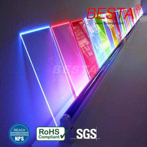 Quality Weather Resistance LED Light Guide Acrylic Sheet 2.8mm-150mm Durable for sale
