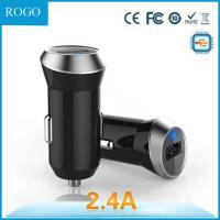 China wholesale output 2.4 A mIcro usb car charger with dual USB factory