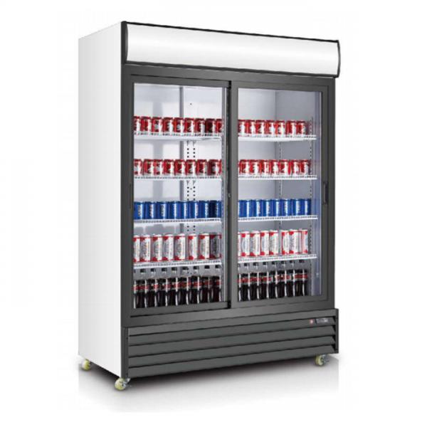 Quality Efficient Cooling 400W 240V Glass Door Beverage Refrigerator for sale