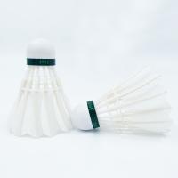 China Cheap 3in1 Type Wholesale Training Shuttlecock OEM Available Custom Natural Goose Feather Badminton Shuttlecock factory