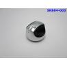 China High Gloss Oven Control Knob Electroplate Chrome / Nickel Zamac Material factory