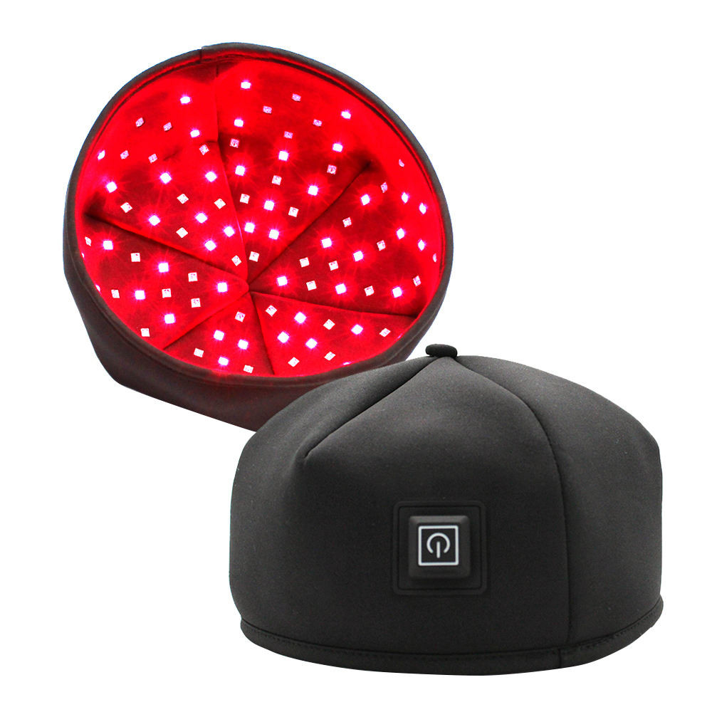 China Infrared 660nm 830nm LED Red Light Therapy Hat LED Hair Growth Helmet factory