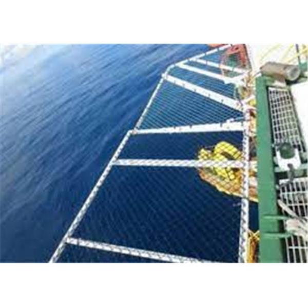Quality 1.5m Width Ss Cable Rope Helideck Safety Net For Perimeter for sale