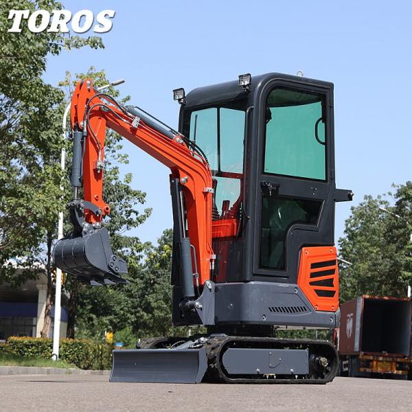 Quality High Efficiency Red Mini Hydraulic Excavator For Farmland CE Certified for sale