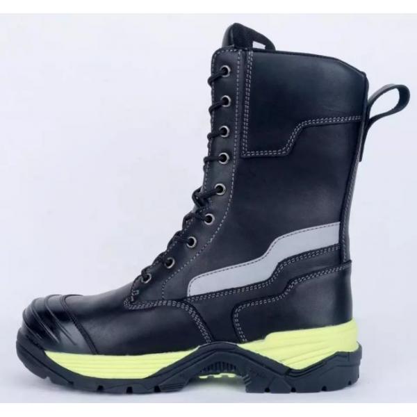 Quality Anti Smash Industrial Work Boots  Euro37# - 48# Kevlar Firefighter Steel Toe Boots for sale
