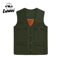 China Winter Cold Weather Vest Retro Male Hunting Sleeveless Knitted Streetwear Vest for sale