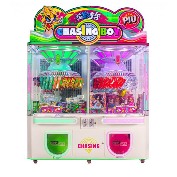 Quality 2 Players Clamp Prize Arcade Machine Clip Gift Game With Custom Logo Stickers for sale