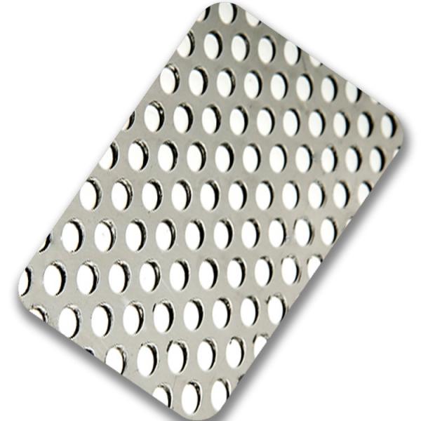 Quality 4x8 Pentagon Hole SS 304 Decorative Perforated Metal Sheets For Wall Covering for sale