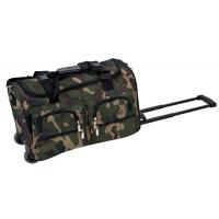 China Camouflage Waterproof Duffel Bag With Wheels , Rolling Duffle Bag Luggage  factory