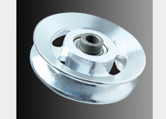 China Popular Gym Equipment Pulley Shining Silver Alloy 114mm Multi Gym Pulley Wheels factory