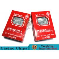 China 150g / Pcs Texas Holdem 100% Plastic Playing Cards For Casino Gambling Games factory