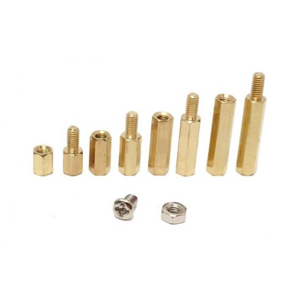 Quality 10-32 Brass Male Female Hex Standoffs Electronic Fasteners For Space Circuit for sale