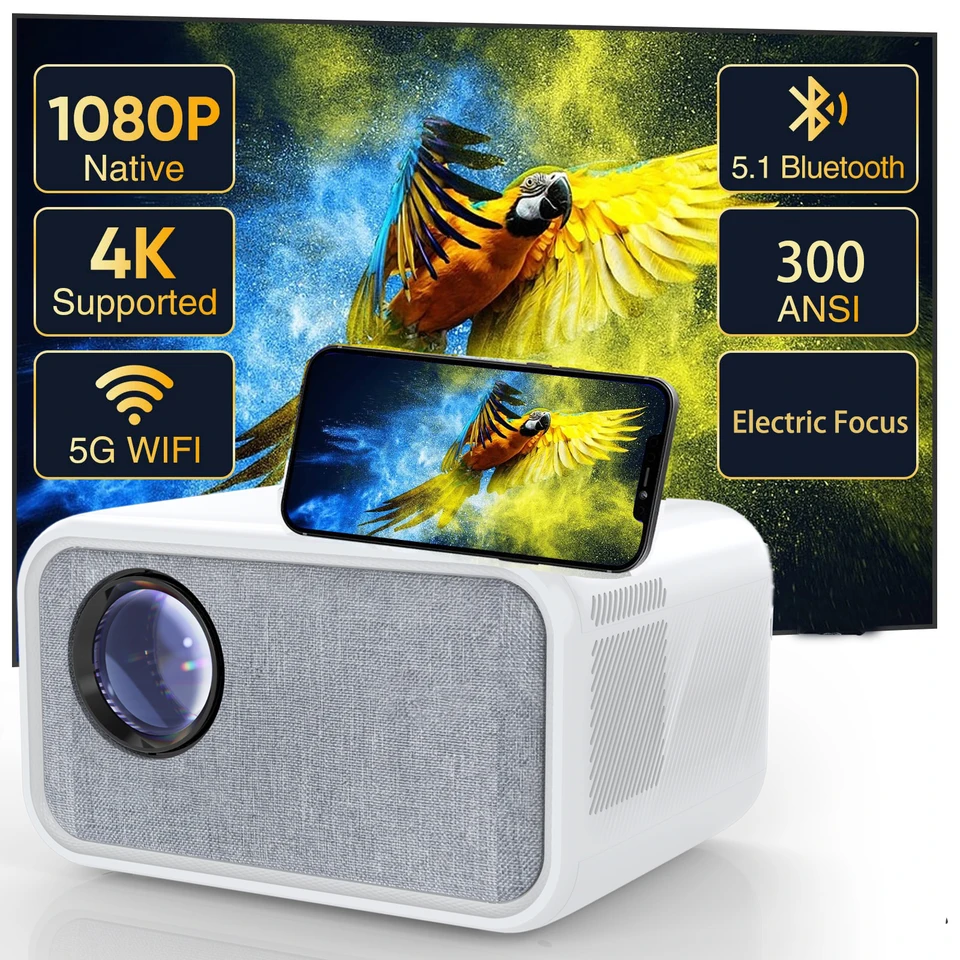 Quality Compact LED T5 Projector HD Mini Multi Function Durable Digital for sale