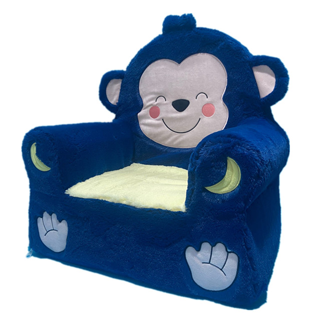 China 48cm Decorative Stuffed Animals Monkey Plush Chair Memory Foam Bean Bag Chair factory