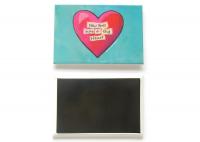 China Rubber / Iron Heart Print On Picture Fridge Magnet with PP Lamination 7 x 5 factory
