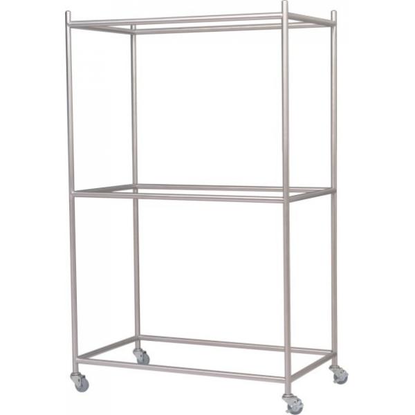 Quality garment rack Hotel Linen Trolley Neat design with 4pcs wheels for sale
