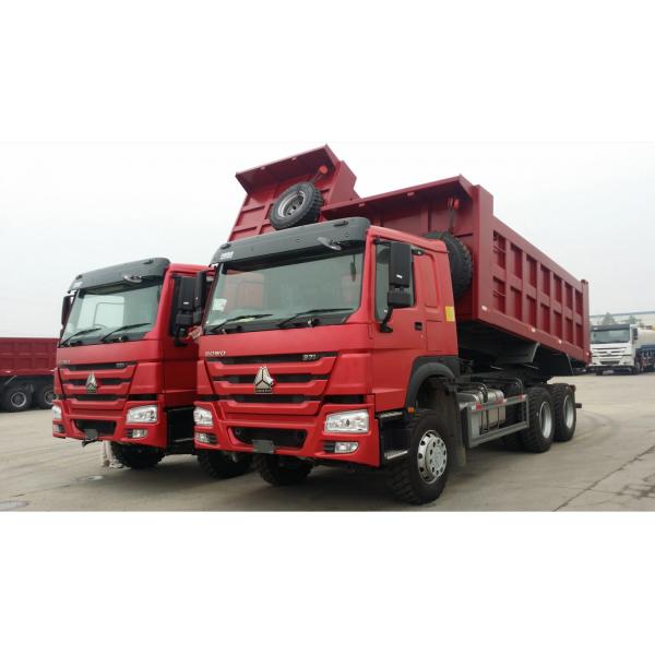 Quality 5.3-6.2 M Cargo Box Used Tipper Trucks with Sinotruk Engine Flat Single Sleeper for sale
