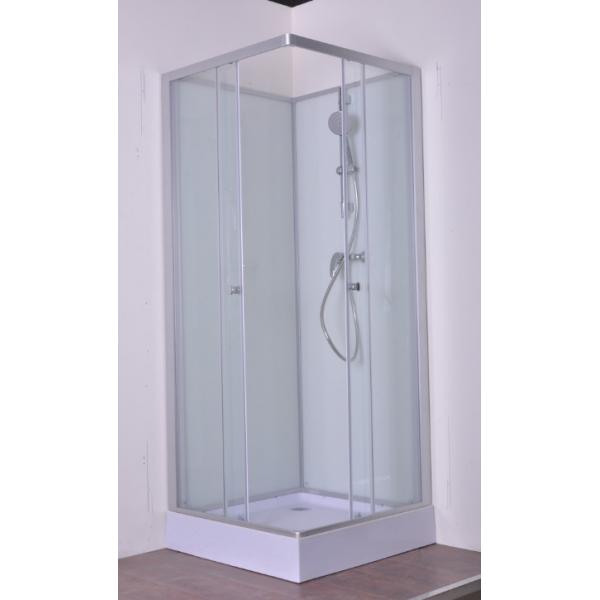 Quality White ABS Tray Chrome Profiles Tetragonum Shower Cabins 800 X800X2000mm for sale