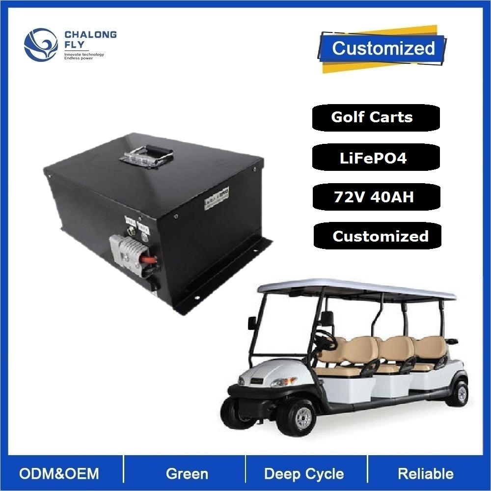 Quality Golf Cart Forklift Motorcycle Lifepo4 Lithium Battery 48V 72V 40Ah BMS RS485 for sale