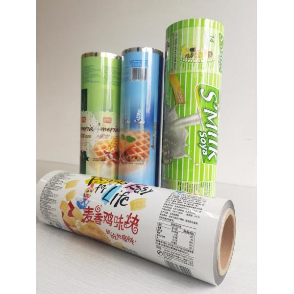 Quality Automatic HACPP Printed Plastic Packaging Roll Heat Sealable for sale