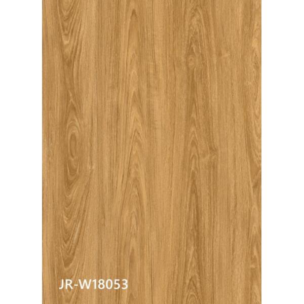 Quality Seamless SPC Click Flooring Stable Fireproof Unilin Click Walnut Retro Style Burlywood Wood Grain GKBM JR-W18053 for sale