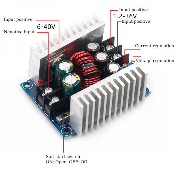 Quality DC 300W 20A Constant Step Down Converter Voltage Buck Current Source Power for sale
