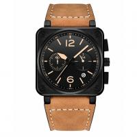 Quality Genuine Leather Men'S Multifunction Watches Wear Resistant 3ATM Waterproof OEM for sale