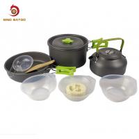 China Hard Aluminum Alloy Portable Cookware Set For 2-3 People factory