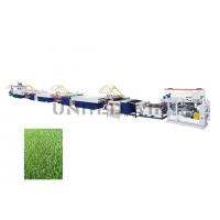 Quality Automatic PP PE Based Artificial Grass Turf Flat Yarn Production Machine line for sale
