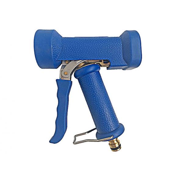 Quality Versatile Brass Blue Washing Gun , For Water Spray with Click Quick Release Coupling Inlet for sale