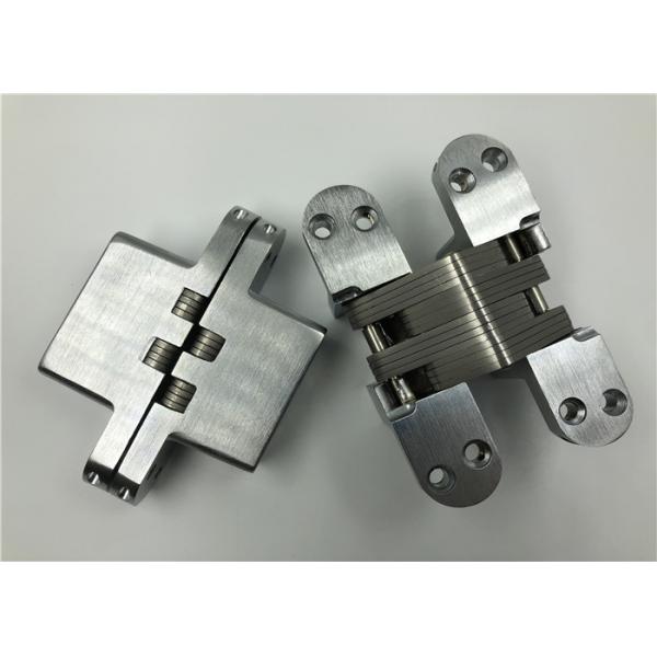 Quality 180° Wooden Door Heavy Duty Invisible Hinge With Stainless Steel Arms for sale