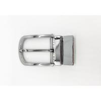 China Reversible Zinc Alloy Belt Buckle 3.5cm Width , Lightweight Metal Hook Buckle for sale