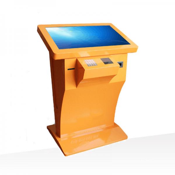 Quality 32 Inch Horizontal Build-In Pc Multi Touch Screen Interactive Self-Service Kiosk With Printer And Card Reader for sale