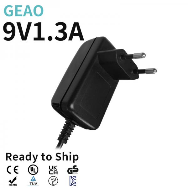 Quality 18W 9V 1.3A Wall Mount Power Supply Adaptor 10%-90%RH Humidity for sale