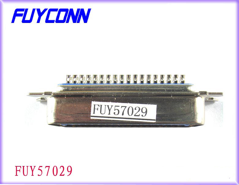 China DDK 36 Pin Centronic Solder Ribbon Male Connector with Hex Nuts, Parallel Port Connectors factory